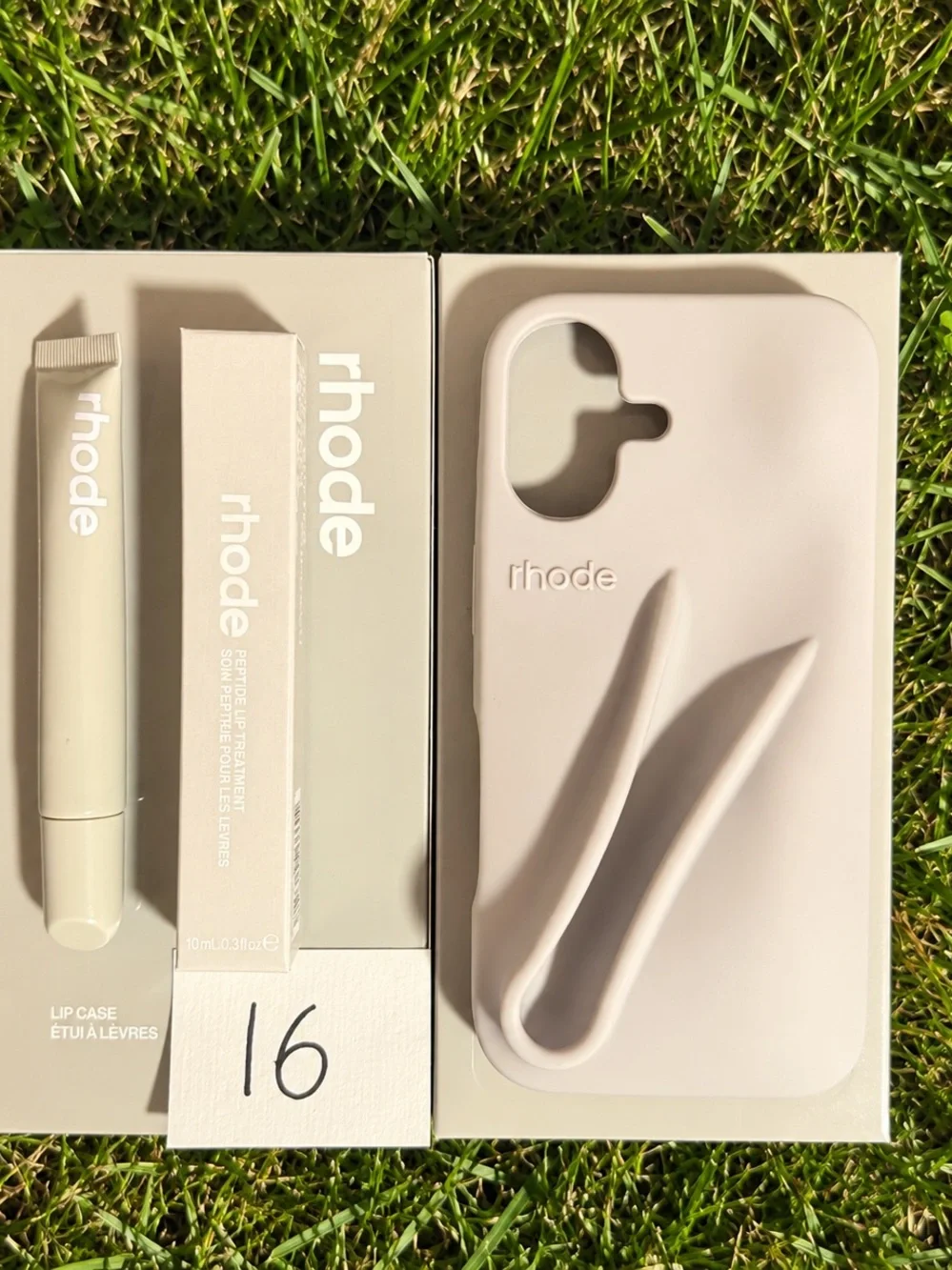 RHODE GREY Silicone Phone Case with Stylus Groove